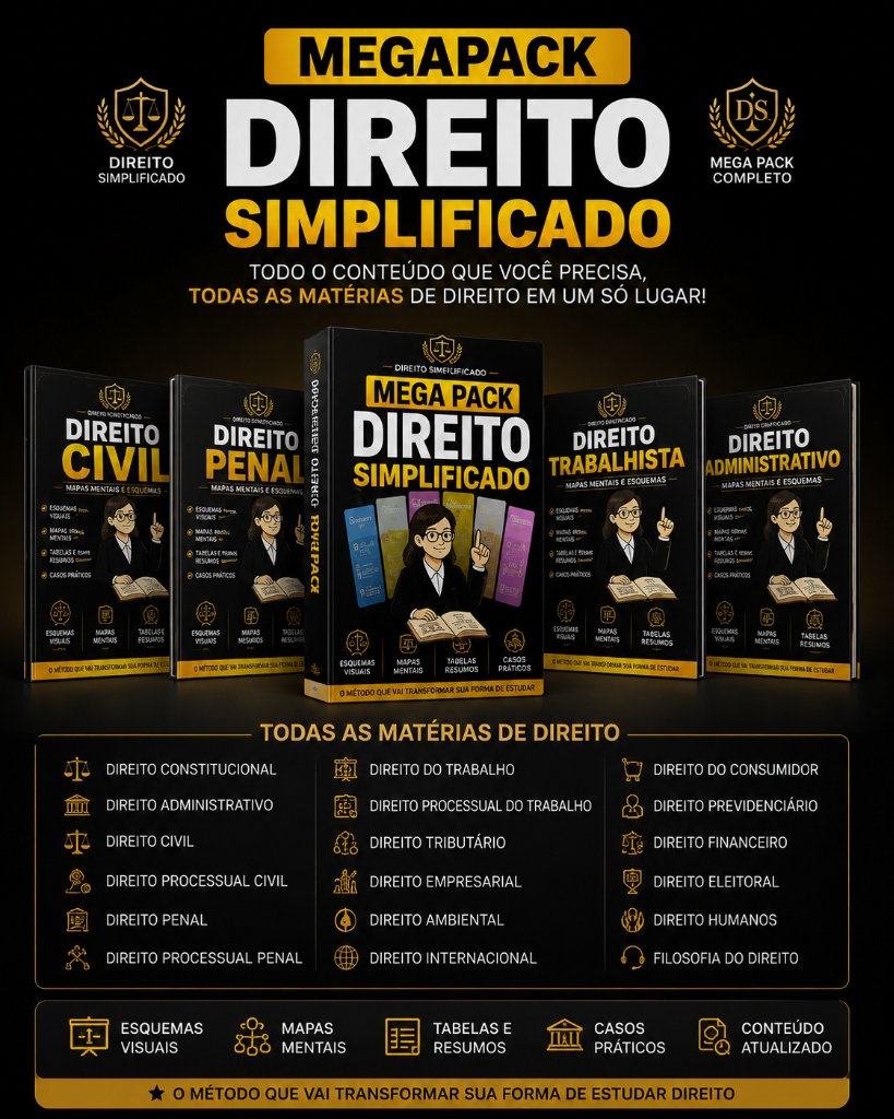 Mega Pack Direito Simplificado - Todas as matérias